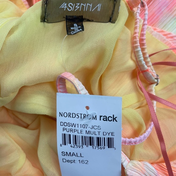 NWT 4S13NNA Multicolor Shay Pleated Tie-Dye Mini Dress – Lined (Size S) - Picture 9 of 12